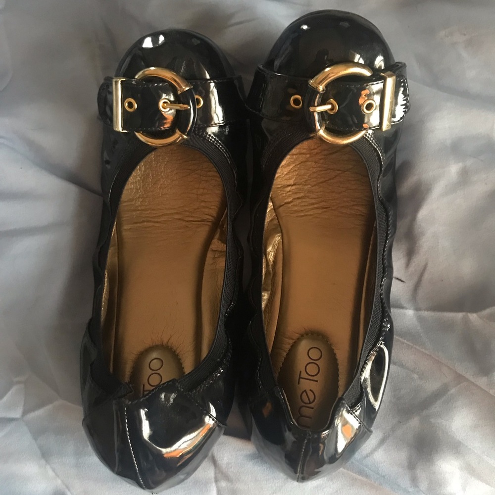 Me Too Navy Ballet Flats - Like New